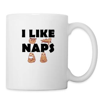 I like Naps - Sloths - Late risers - Mug - white - Right