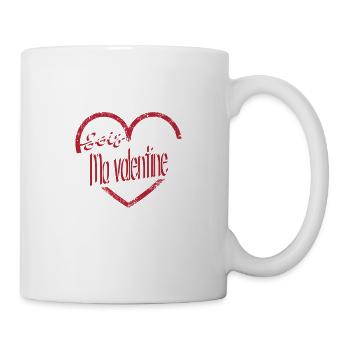 Sois ma valentine - Mug blanc - blanc - Droite