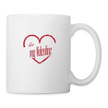 Be my valentine - Mug blanc - blanc - Droite