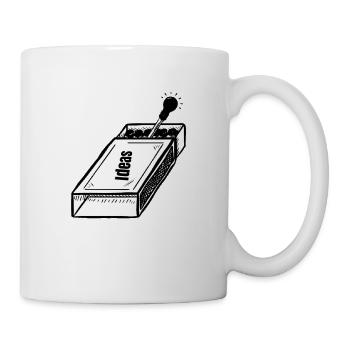 Think Outside Box Keep Your Mind Active & Creative - Mug blanc - blanc - Droite