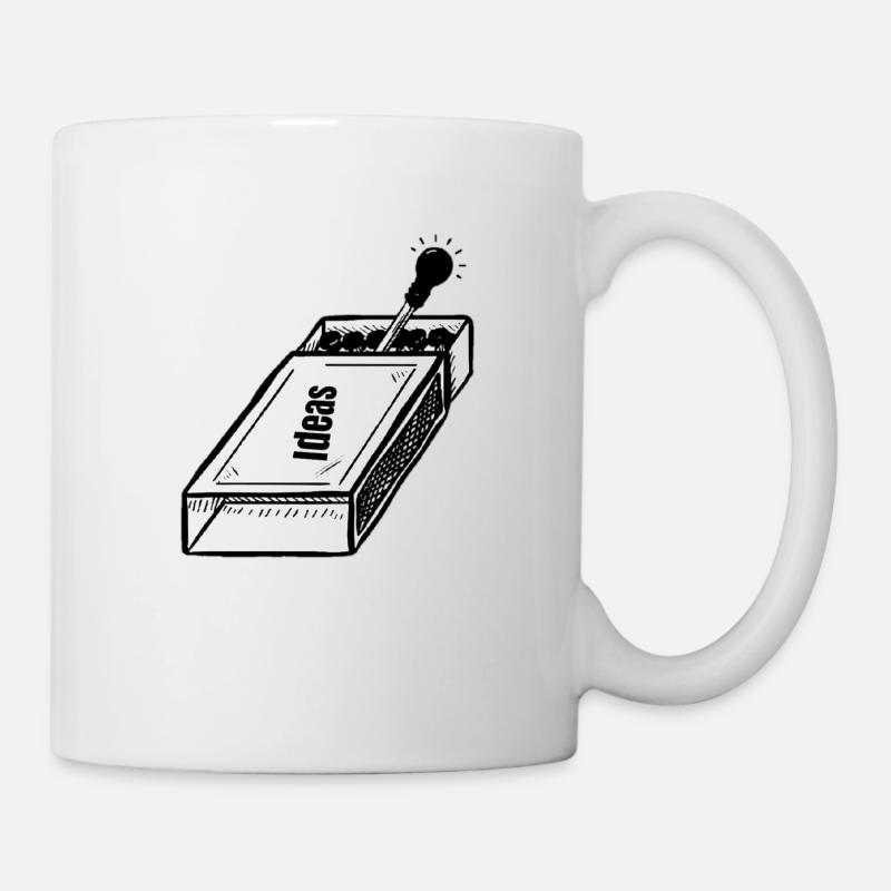 Think Outside Box Keep Your Mind Active & Creative - Mug - white