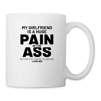 My Girlfriend Is A Huge Pain - Girlfriend Funny Gi - Mug - white - Right