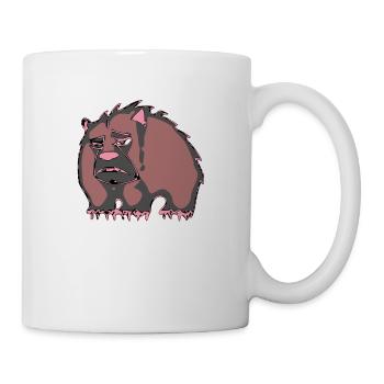 Bebok l'ours triste - Mug blanc - blanc - Droite