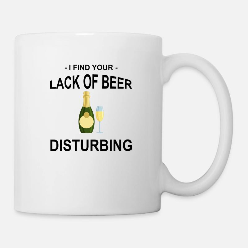 Beer Wine Whiskey Schnapps Alcohol - Mug - white