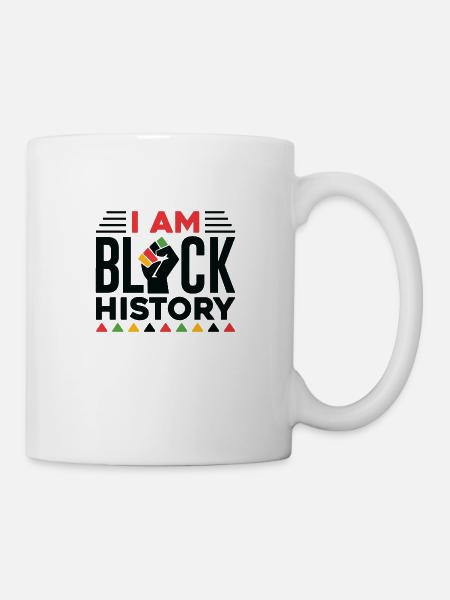 Je suis l’histoire des Noirs - Mug blanc - blanc