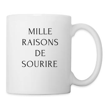 Mille raisons de sourire - Mug blanc - blanc - Droite