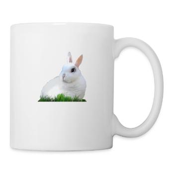 Kaninchen Hase Ostern Osterhase Tier Fauna - Tasse - Weiß - Rechts
