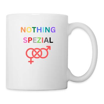 Nothing Spezial Gender divers trans human Mensch - Tasse - Weiß - Rechts