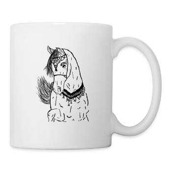 Cheval - Mug blanc - blanc - Droite