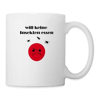 keine Insekten essen - Tasse - Weiß - Rechts