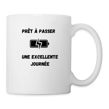 Positive T-shirt - Mug blanc - blanc - Droite