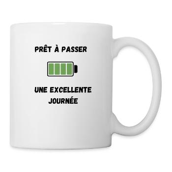 Positive T-shirt - Mug blanc - blanc - Droite