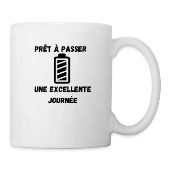 Positive T-shirt - Mug blanc - blanc - Droite