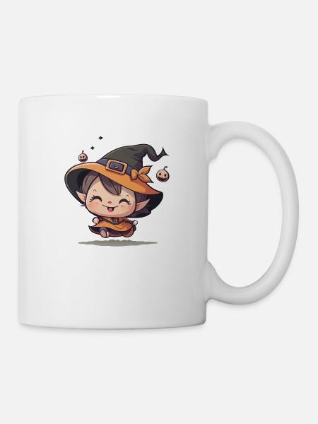 Die kleine Hexe - Tasse - Weiß