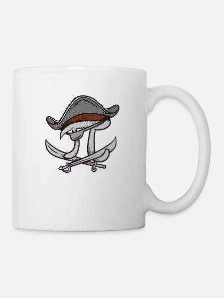 Pi bewertet Piraten - Tasse - Weiß