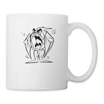 Piranha stehend - Tasse - Weiß - Rechts