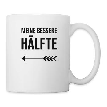 Valentinstag Partnershirt Meine bessere Hälfte - Tasse - Weiß - Rechts