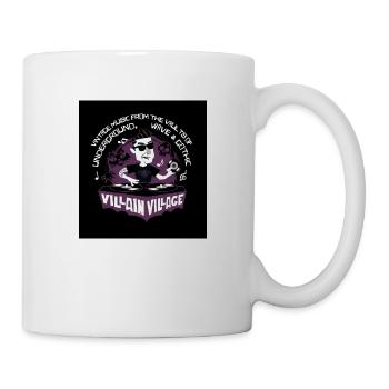 villains village logo Mothman - Tasse - Weiß - Rechts