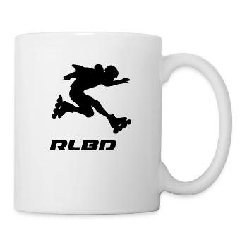 skater jump rollerblader - Mug - white - Right