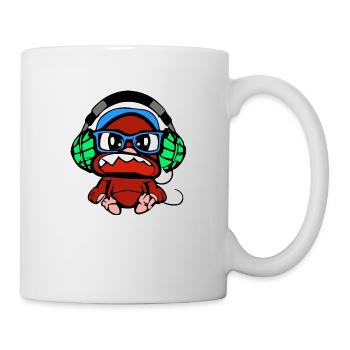 Pepi the baby monkey and his music - Mug - white - Right