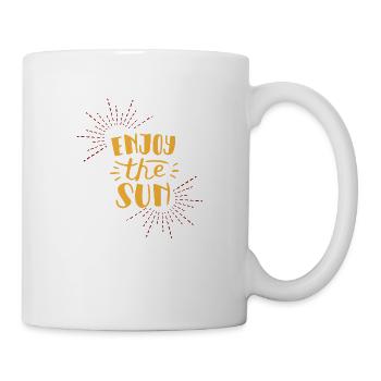enjoy the sun - Tasse - Weiß - Rechts