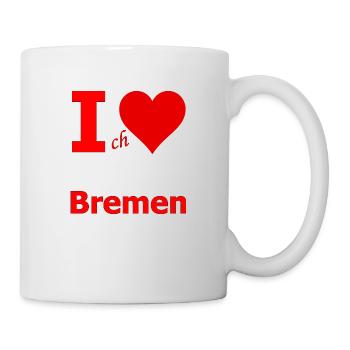 Ich liebe Bremen - Tasse - Weiß - Rechts