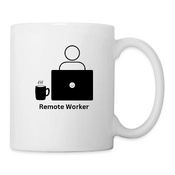 Remote Worker Design - Mug - white - Right