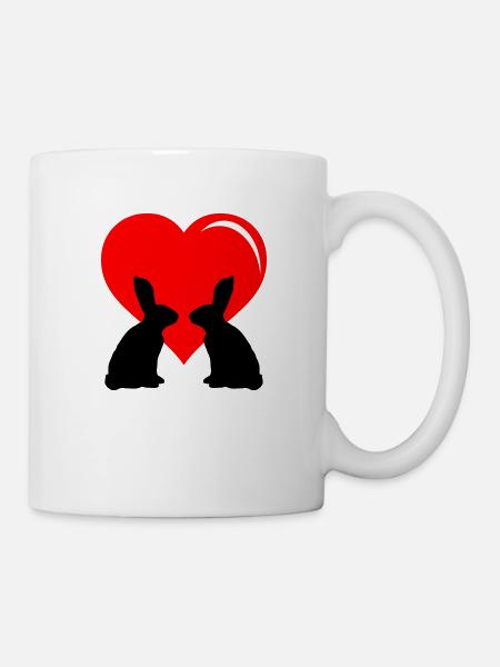 Hasen Liebe - Tasse - Weiß