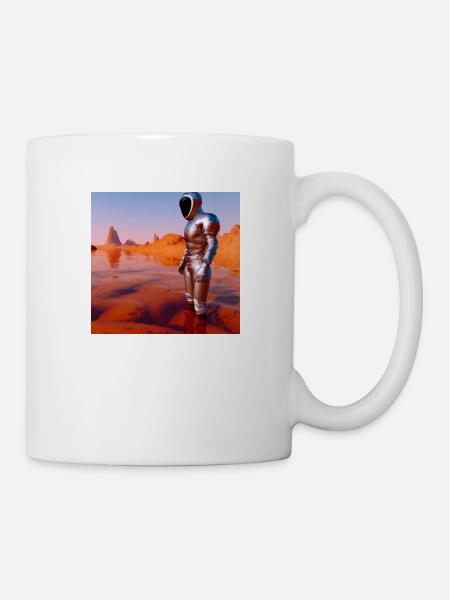 Plongeur sur Mars - Mug blanc - blanc
