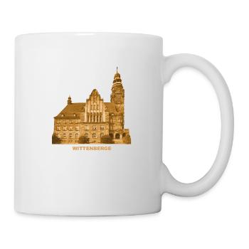 Wittenberge Rathaus Prignitz Elbe Brandenburg - Tasse - Weiß - Rechts