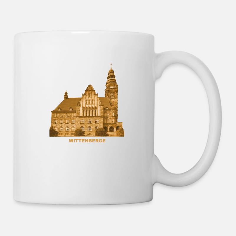 Wittenberge Rathaus Prignitz Elbe Brandenburg - Tasse - Weiß