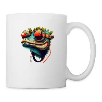 Even a crocodile goes on holiday in summer - Mug - white - Right