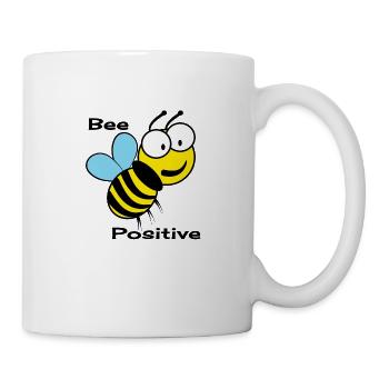 abeille positive - Mug blanc - blanc - Droite