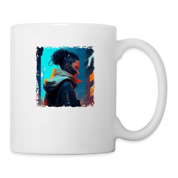 Vision Man and Machine Implants of the Future - Mug - white - Right