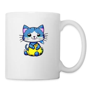 chat kawaii - mignon - manga - Mug blanc - blanc - Droite