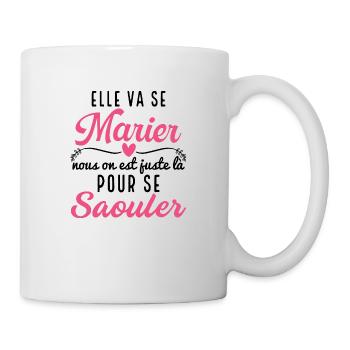 EVJF Alcool Enterrement de vie de Jeune Fille - Mug blanc - blanc - Droite