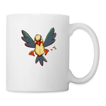 Lik the grumpy bird - Mug - white - Right