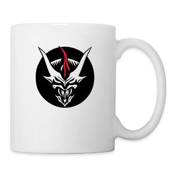 Dämonisches Monster (3. Horn personalisierbar) - Tasse - Weiß - Rechts
