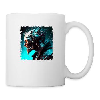 Cyborg or monster as Cyber Android of the future - Mug - white - Right