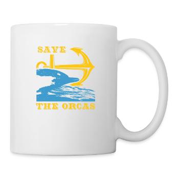 RETTET DELFINE DIE ORCAS - Tasse - Weiß - Rechts