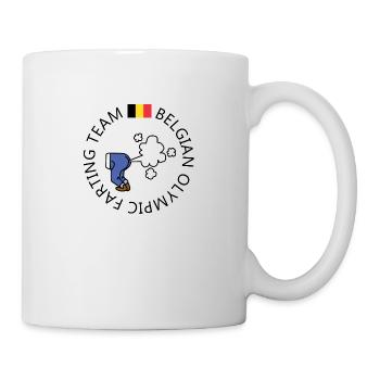 Belgisches Furzteam - Tasse - Weiß - Rechts