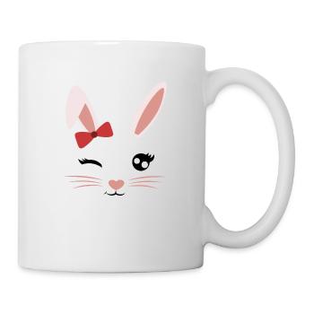 Face Rabbit Girl - Mug - white - Right