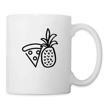 Pizza and Pineapple Pizza Hawaii - Mug - white - Right