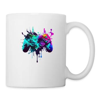 Neon Gaming Controller / Kontroller - Tasse - Weiß - Rechts
