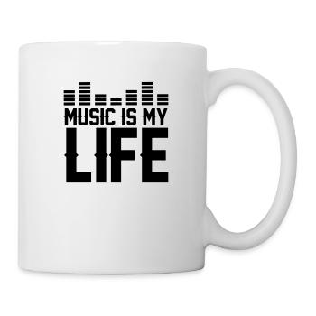music is my life - Tasse - Weiß - Rechts