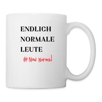 Endlich Normale Leute #now normal - Tasse - Weiß - Rechts