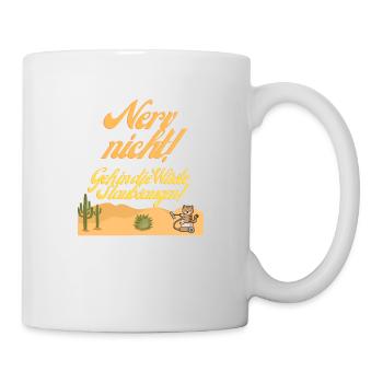 Staubsaugen in der Wüste - Tasse - Weiß - Rechts