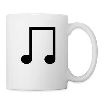 Eighth note symbol to design yourself - Mug - white - Right