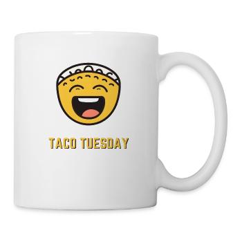 Wochentag Emoji: Dienstag - Tasse - Weiß - Rechts