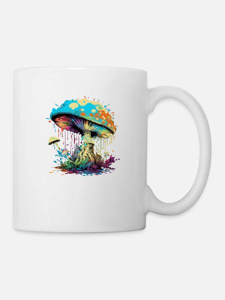 Psychedelischer Pilz - Tasse - Weiß